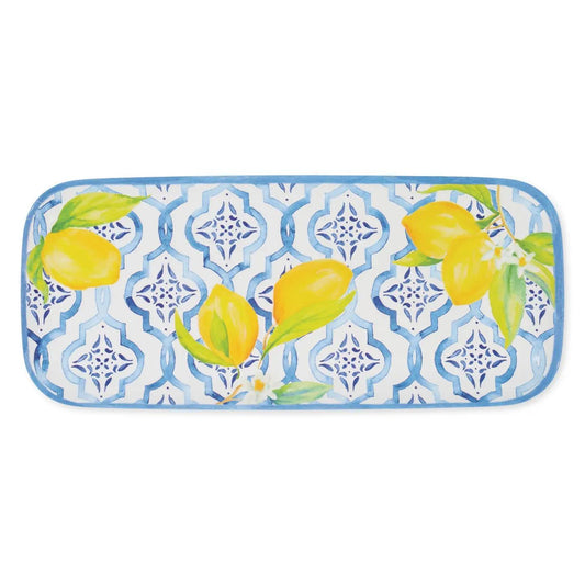 Lovely Lemons 15" Melamine Rectangle Tray