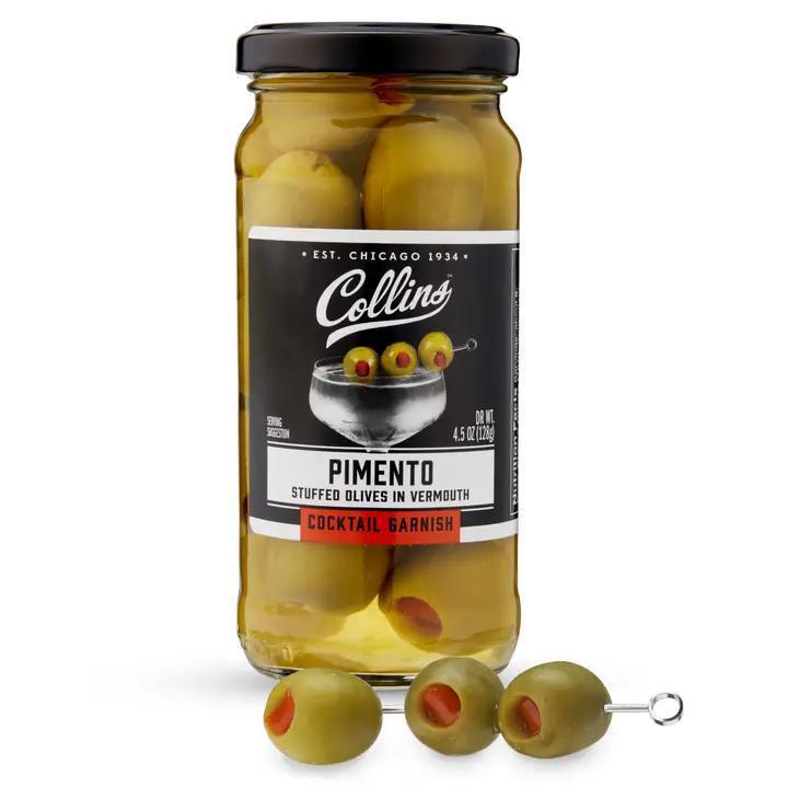 Vermouth Soaked Pimento Cocktail Olives