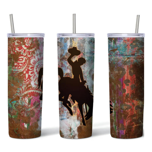 Wyoming Steamboat 20oz Skinny Tumbler
