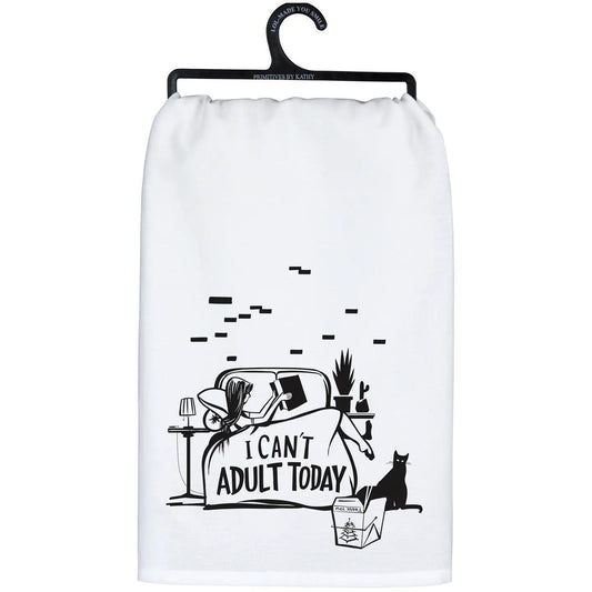 Can't Adult Today Kitchen Towel