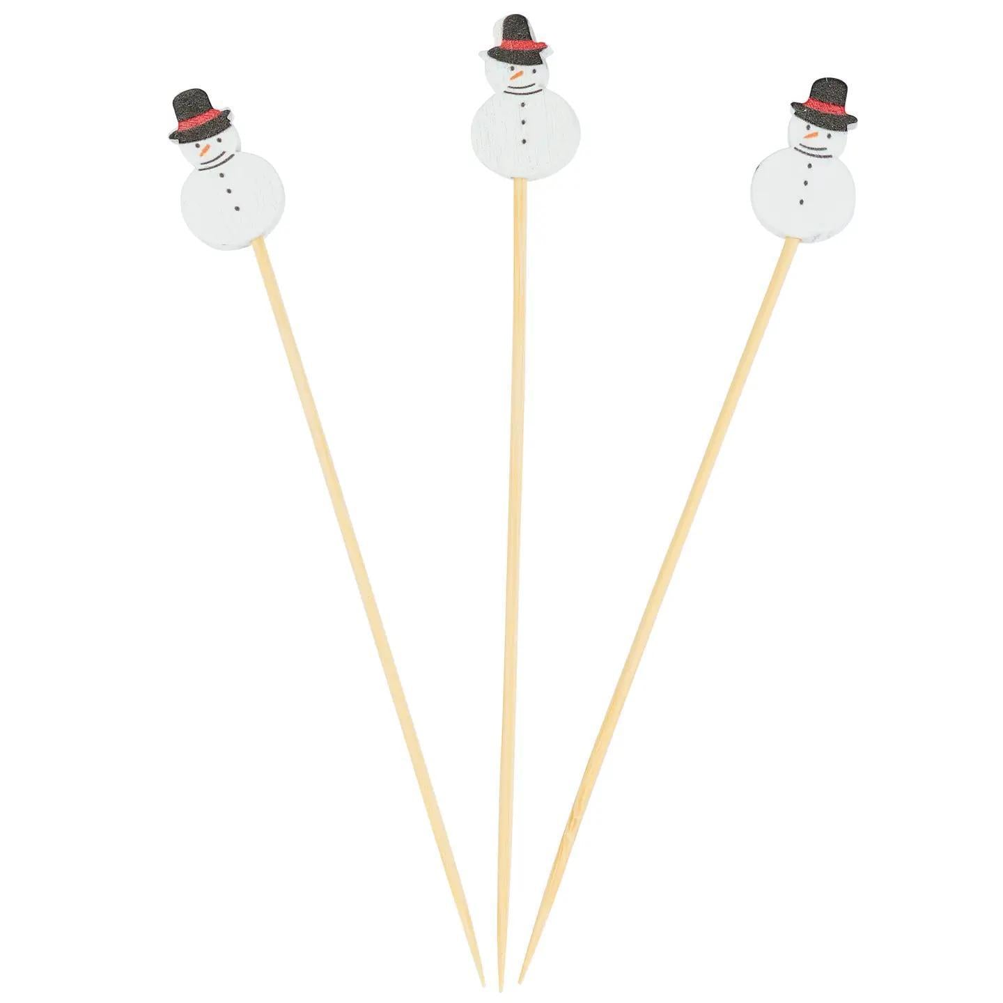 Snowman Party Pick Set