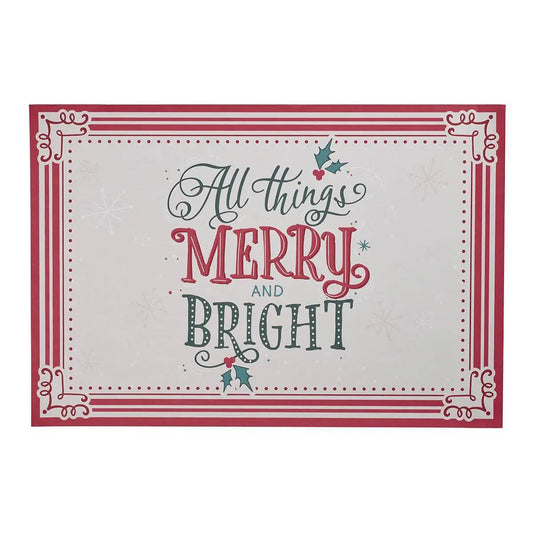 Merry & Bright Paper Place Mats 12 pc