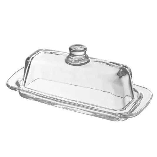 Glass Butter Dish with Lid